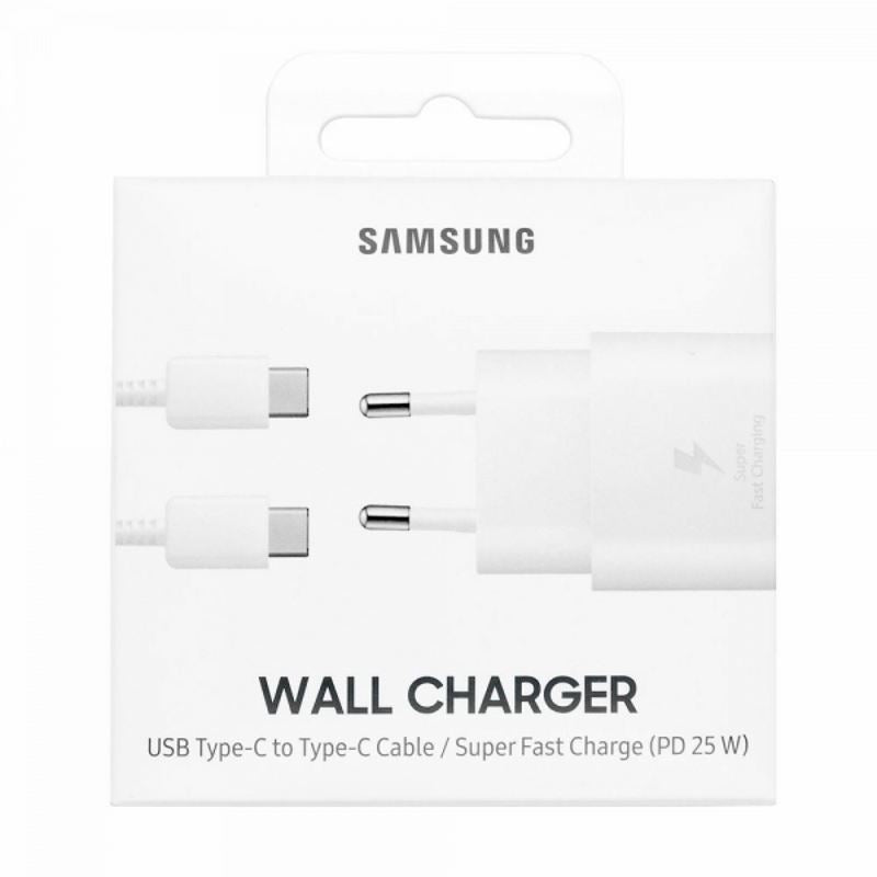 Samsung Caricabatterie 25W EP-TA800X FC USB-C +Cavo1m USB-C White