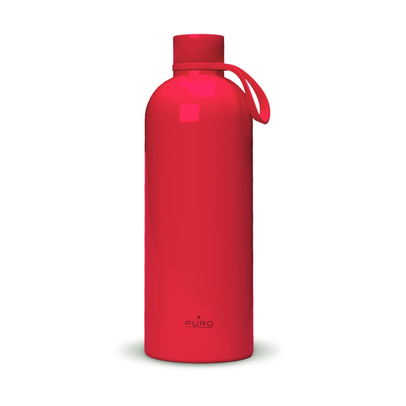 PURO BOTT. IN ACCIAIO DOPPIO STRATO 750ML ROSSO