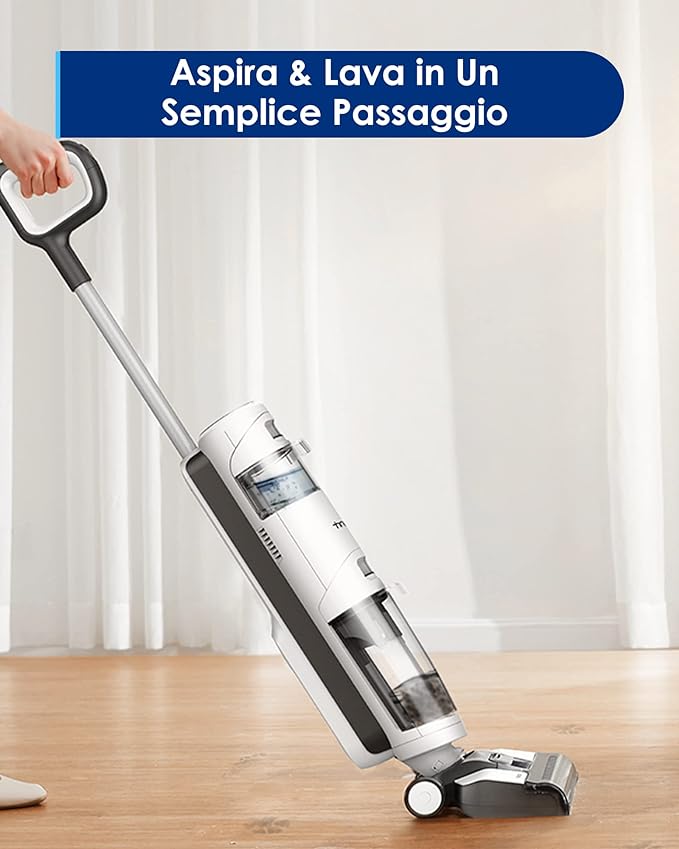 Tineco iFloor 3 Breeze Plus Aspirapolvere Senza Fili per Secco e Umido,  Lavapavimenti e Mocio per Pulizia Leggera in un Solo Passaggio per  Pavimenti