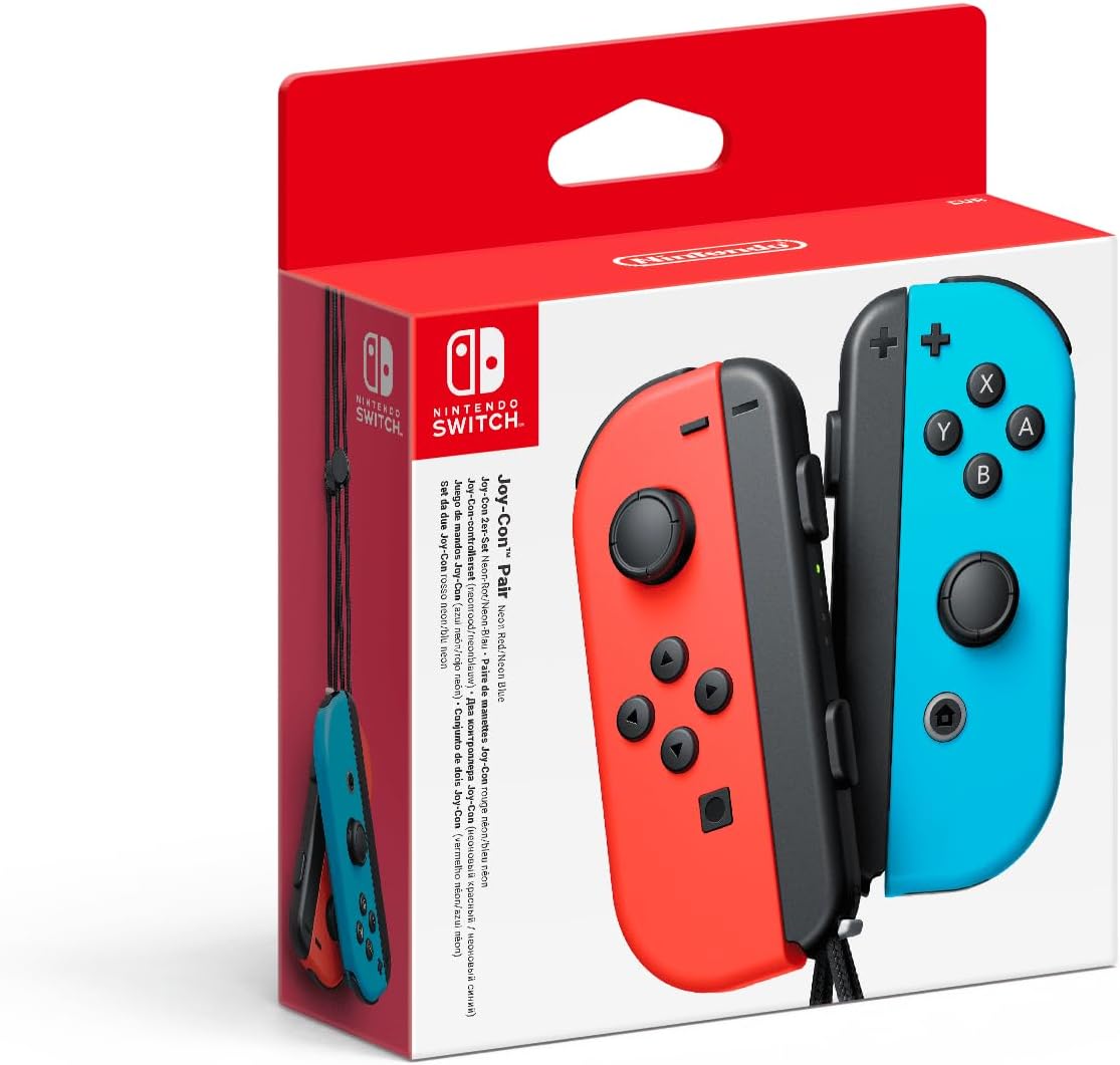 Nintendo Switch Controller Set da 2 Joystick, Rosso e Blu